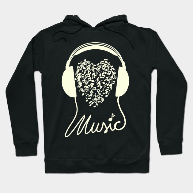 i love to Listen to Music and Gift for Musician and Music Lover Hoodie by Mewzeek_T